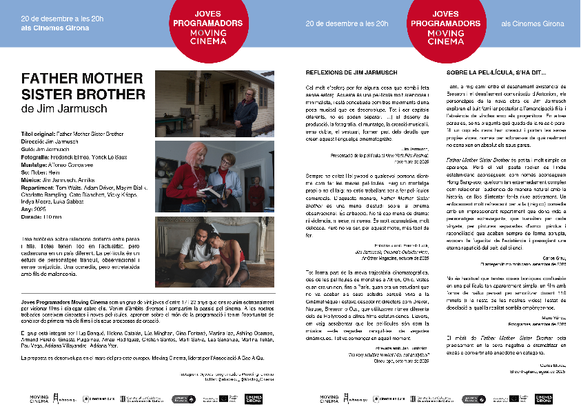 Full de sala 'Father mother sister brother'