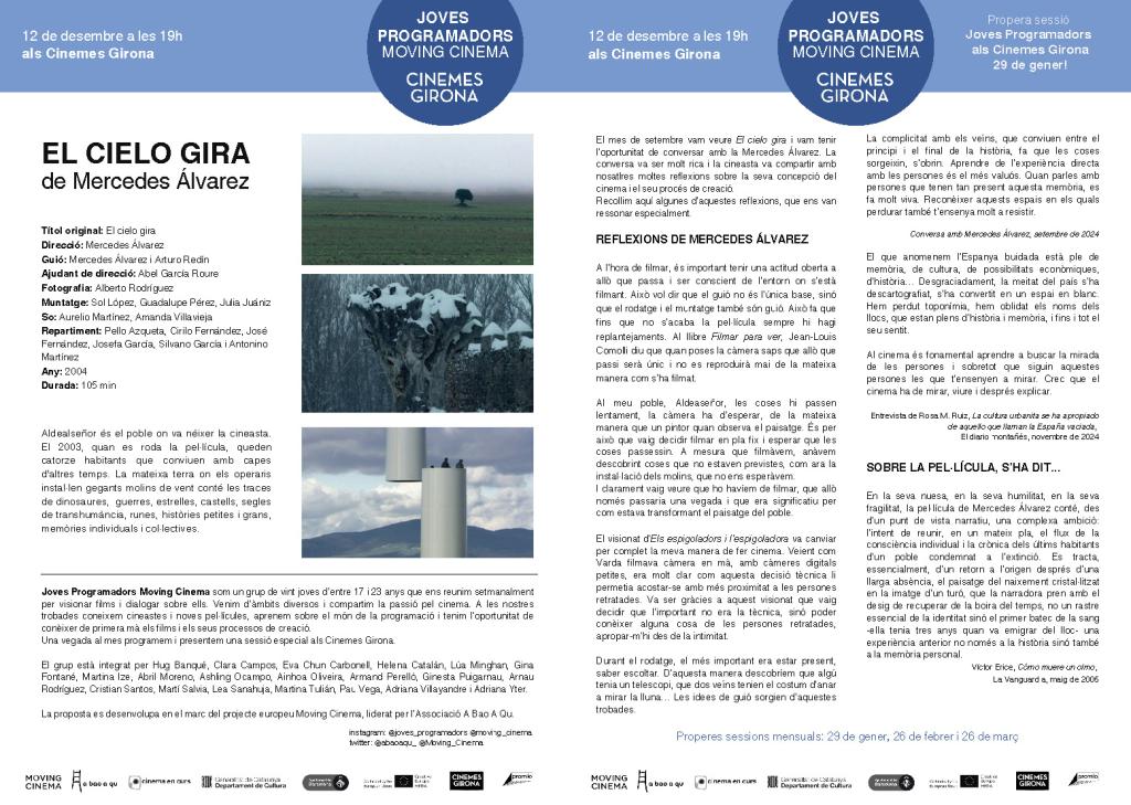 Full de mà_EL CIELO GIRA