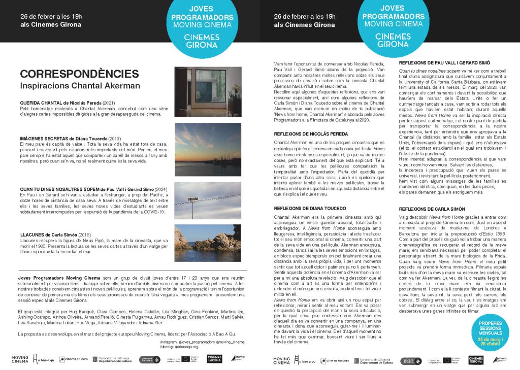 CORRESPONDÈNCIES full de mà