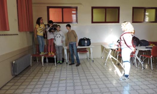 Students during a shooting session